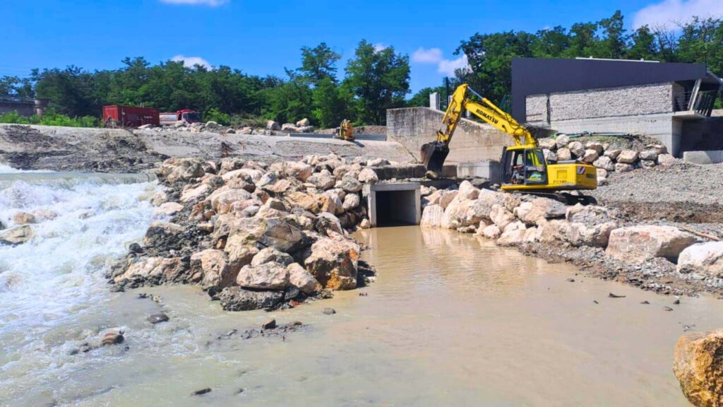 Lavori in corso Centrale Idroelettrica Il Moro
