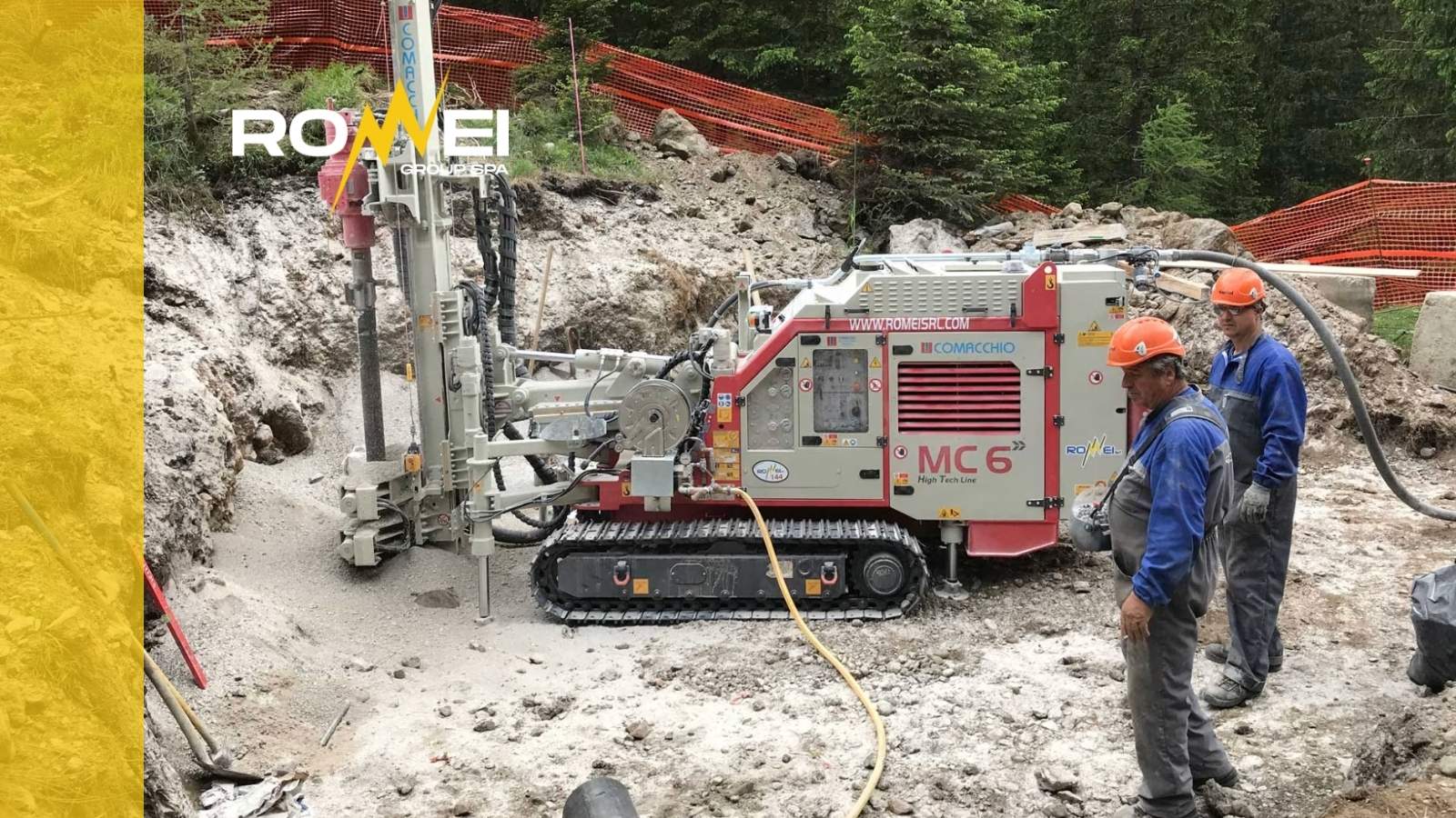Perforazione speciale eseguita da Romei Group in un cantiere infrastrutturale